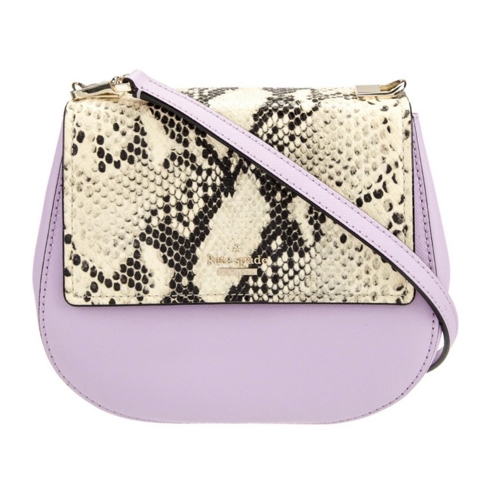 Lavender & snake print Kate Spade purse